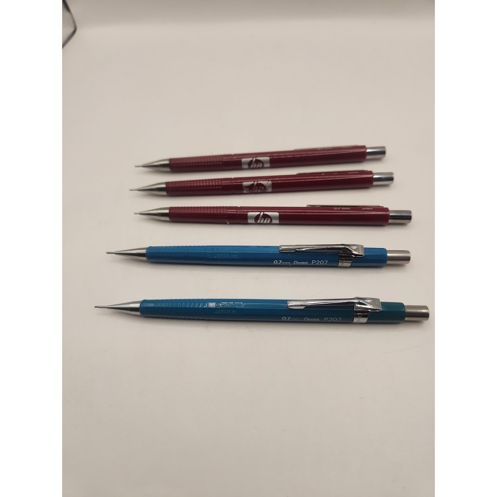 5 Mechanical Pencils 0.7mm various colors made in Japan.